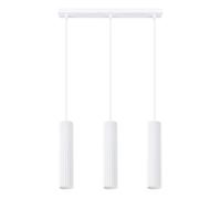 Lámpara colgante tubo Karbon Blanco 3L