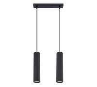 Lámpara colgante tubo Karbon Negro 2