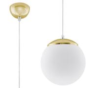 Sollux Lighting Ugo lámpara colgante 1x60 W blanco-oro SL.0715