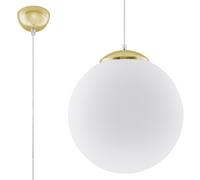 Sollux Lighting Ugo lámpara colgante 1x60 W blanco-oro SL.0716