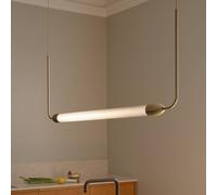 Lámpara colgante UMAGE LEMON SQUEEZE LINEAR, latón 138 cm GU10