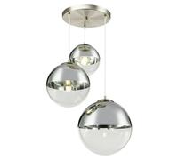 Lámpara colgante Varus (Altura: 120 cm, Plata, 3 ud.)