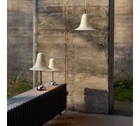 Lámpara colgante Verpan Pantop, blanco crema, Ø 23 cm, metal, E14