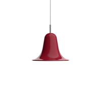 Lámpara colgante Verpan Pantop, rojo cereza, Ø 23 cm, metal, E14