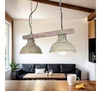 Lámpara Colgante Vintage 2X E27 Shabby Lámpara De Techo Cocina Iluminación