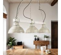 Lámpara Colgante Vintage de Comedor Shabby Chic Pendelleuchte Casa Campo 3x E27