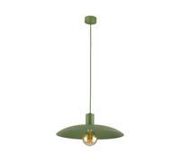 Lámpara Colgante Vintage E27 Verde Redondo Ø41cm Diseño Desván Pendelleuchte