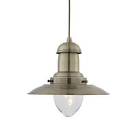 Lámpara Colgante Vintage Estilosa E27 Ø31cm En Bronce Iluminación Interior