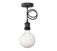Lámpara colgante vintage RETRA negra + lámpara LED 845lm blanco cálido