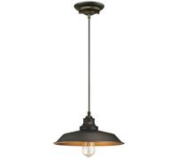 Lámpara Colgante Westinghouse Iron Hill Aceite Pulido Bronce Con 1 Lámpara