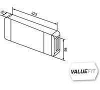 HELLA VALUEFIT 2VA 357 020-011 Piloto posterior - LED - 12/24V - montaje exterior/atornillado - Color de tulipa: rojo/amarillo - Conector: extremos de cable abiertos - derecha/izquierda - Cant.: 1