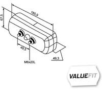 HELLA VALUEFIT 2SD 357 033-001 Piloto posterior - Lámparas incandescentes - montaje exterior/atornillado - Color de tulipa: rojo/amarillo - Conector: Conector plano - derecha/izquierda - Cant, : 1