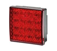 HELLA VALUEFIT 2SB 357 029-111 Piloto posterior - LED - 24V - montaje exterior/atornillado - Color de tulipa: rojo - Conector: extremos de cable abiertos - izquierda/derecha - Cant.: 1