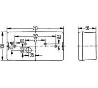 Lámpara combinada izquierda con luz de freno 2SD 006 040-031 HELLA