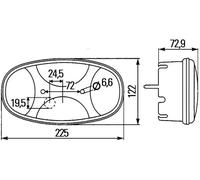 Faro trasero HELLA 2VP 343 640-031 izquierda