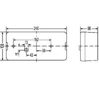 Lámpara combinada izquierda con luz trasera 2SE 007 547-011 HELLA