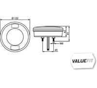 Lámpara combinada izquierda con piloto de marcha atrás 2NR 357 027-051 HELLA
