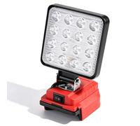 Lámpara con batería para Einhell 18 V 3800 lm, foco de trabajo LED de 48 W, foco de trabajo LED, focos de construcción, lámpara con batería, para iluminación doméstica, camping, pesca