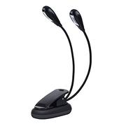 Lámpara Con Clip, Brazo Ajustable Doble, Sujeto Al Soporte de la Base, Tamaño Mini, Fuente de Luz LED, Adecuada Para Atriles, Lectura Nocturna, Trabajos de Mantenimiento(8 lights)