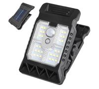 Lámpara con sensor de movimiento solar para exteriores - Clip, lámpara LED de 3 modos, iluminación solar fiable, de larga duración y duradera | Jardín, Patio, Patio, Puente Balcón Rey