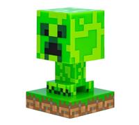 Lámpara Creeper Minecraft - Luz Nocturna Oficial, 12 cm, Funciona a Pilas, Decoración para Gamers