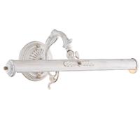 Lámpara Cuadros Wandleuchte Blanco Metal Ajustable B: 44,5cm 2x E14 Art Nouveau