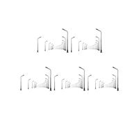 Lámpara de 10 cm de Ferrocarril Modelo de 100 Piezas Poste de Luces de la Calle Escala HO 1:87 Resistencias LED 3V LQS08 Cabeza única- Brillante