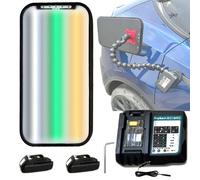 Lámpara de abolladuras para coche con 9 luces LED, 3 tiras, placa de línea, herramienta de reparación de abolladuras sin pintura, placa de luz para abolladuras, herramientas para abolladuras, placa