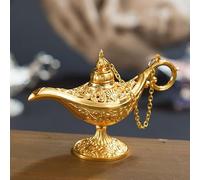 Lámpara de aceite de Aladdin, lámpara milagrosa de incienso, lámpara retro de Aladdin, lámpara mágica genio árabe, para decoración de mesa del hogar, tetera de aceite, regalo (estilo 4)