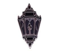 Lámpara de aceite de llama de fuego negra, lámpara de aceite, gótica, gótica, muerte, Halloween, 1.25 pulgadas, pin esmaltado, 1.25 Inches, Esmalte, Esmalte