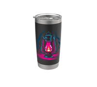 Lámpara de aceite Retro Look Anticuado Vaso térmico de acero inoxidable de doble pared