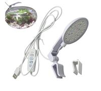 Lámpara de acuario - Lámpara impermeable de 8 W - Luz LED ajustable para pequeñas piscinas de peces | para propietarios de viviendas, principiantes, entusiastas y cafeterías, dormitorios y salones