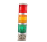Lámpara de alarma de apilamiento de seguridad multicapa Industrial, luz LED colgante lateral, torre de señal, luz de advertencia DC12V 24V AC110V 220V con zumbador(Flash light 1,DC 12V)