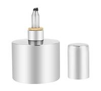 Lámpara de alcohol, 200 ml, acero inoxidable 304, quemador de alcohol biología a prueba de fugas a prueba de explosiones, lámpara de laper boratorio de química plateada con gorro y mecha