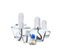 Lámpara de alcohol de vidrio for quemador, equipo de calentamiento for laboratorio químico, suministros educativos, 25/60/125/250 ml Equipamiento de laboratorio