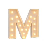 Lámpara De Alfabeto For Crear Palabras DIY For Fiesta Cumpleaños, Aniversario Boda, Hogar, Decoración Fondo Letras, Luz LED, Cartón Marquesina 2,3/3,3/4 Pies(M,70cm/2.3ft)