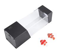 Lámpara de ambiente LED para acuario de volcán relajante, luz nocturna para pecera con peces nadadores artificiales, base LED de colores cambiantes para decoración de dormitorio,