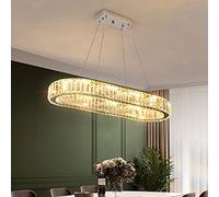 Lámpara de anillo Lámpara de iluminación LED Lustres Luces LED de tres lados Círculo de hogar moderno Arte de diamante Accesorios colgantes de un solo LED, Iluminación colgante de techo innovar LWX