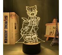 Lámpara de anime Re Zero Starting Life in Another World, lámpara 3D creativa LED de noche, figura de acción, juguetes para dormitorio, mesita de noche, luz para dormir, 16 colores con control remoto