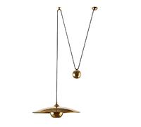 Lámpara De Araña Con Espejo, Polea Hacia Arriba Y Hacia Abajo, Lámpara Colgante Con Diseño De Desplazamiento, Luz De Montaje En Techo, Oro/níquel, Mesa De Billar De Comedor Nórdic(Size:30cm,Color:Oro)