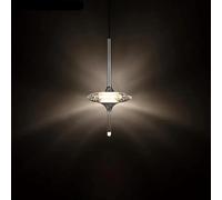 Lámpara de araña de Caracol para Escalera de casa dúplex, lámpara Colgante de Estrella de Cristal para Escalera, lámparas Colgantes LED Huecas para Sala de Estar de Villa (Individual, luz cá