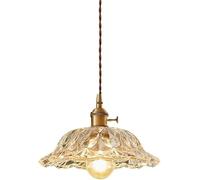 Lámpara de Araña de Cristal de Estilo Retro Creativo para Jardín, Ideal para Restaurantes, Dormitorios, Porches Y Cafeterías. Iluminación Decorativa con Casquillo E27.