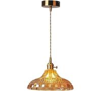 Lámpara de araña de Cristal de latón Antiguo, lámpara de Techo semiempotrada de 8 Luces, Estilo francés Vintage de Mediados de Siglo, para Comedor, Sala de Estar, Cocina, Isla