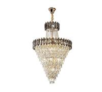 Lámpara de araña de Cristal, lámpara Colgante, lámpara de araña Moderna, Accesorio Ajustable para Cocina, Isla, Comedor, Dormitorio, Cromo