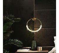 Lámpara de araña de Cristal Minimalista de Hierro nórdico para Dormitorio, mesita de Noche, Pasillo, Porche, Bar, pequeña lámpara de araña Redonda para Comedor, Dormitorio, diseño de Lujo, l