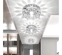 Lámpara de araña de cristal moderno, Lámpara De Techo Para Pasillo, Focos Empotrados, Led De 5 W, luces colgantes para dormitorio, sala de estar, comedor, Habitación Diámetro 12 cm,1pcs