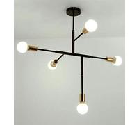 Lámpara de araña de Hierro Forjado Duradera, lámpara Colgante de Frijol mágico LED posmoderna Minimalista nórdica, Luces Colgantes de Vidrio Creativas para Sala de Estar, Dormitorio, Comedor E27 sin