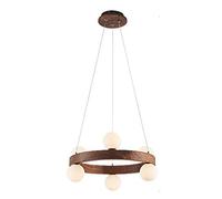 Lámpara de araña de Nogal Negro Estilo Chino, lámpara para Sala de Estar, Oficina, Dormitorio, Comedor, lámpara de araña de Arte de Madera Estilo Zen japonés G4 - Nogal 80cm Grifos doméstico