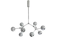 Lámpara de araña Drop Globe Mini Cromo