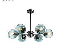 Lámpara de araña E27 de Mediados de Siglo con ramificación Molecular mágica Durante la iluminación, Vidrio soplado a Mano, decoración Boutique, lámpara de Techo para Sala de Estar, Comedor,